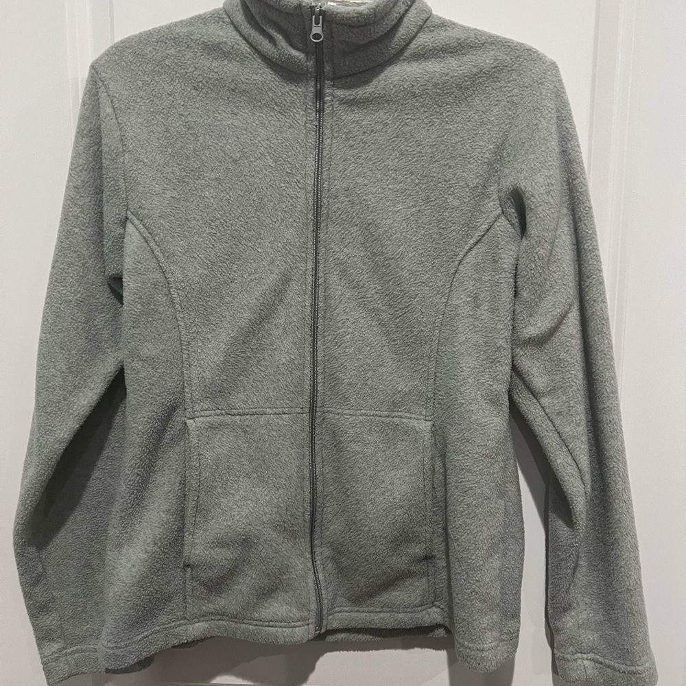 Bass Pro Shop Gray Zip Up Sweatshirt, Sz S